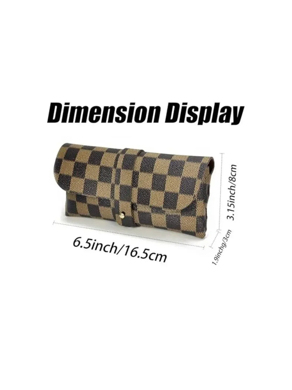 Fashion and Trendy Black and Brown Glasses Storage Bag Fashion Sunglasses Case